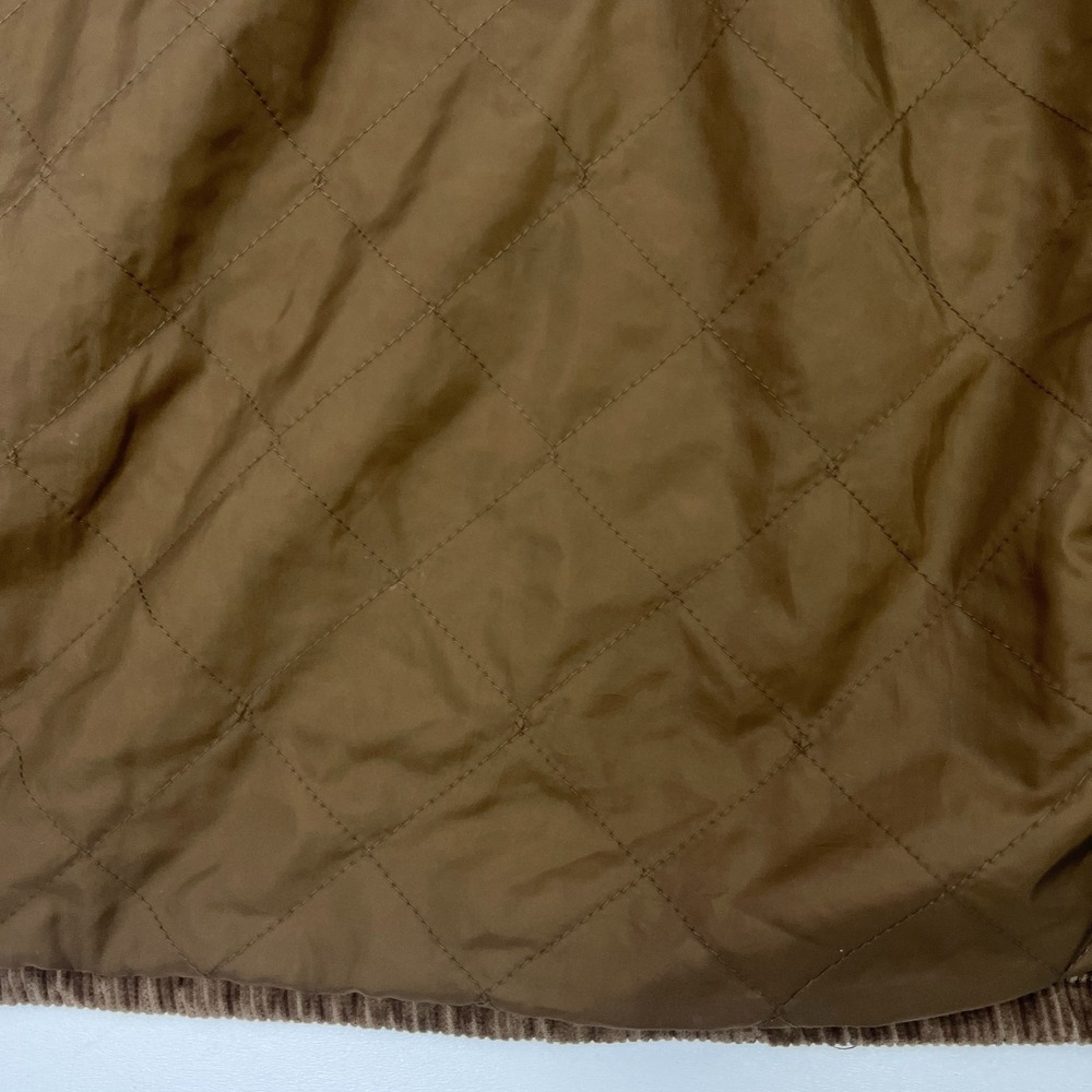 Vintage 90s GAP Quilted Lined Corduroy Shacket Chestnut Shirt Jacket Y2K Preppy - Picture 8 of 15